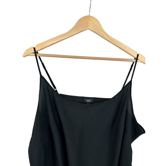 Talbots Camisole Womens Size 22W Petite Cropped Fairygoth Whimsigoth Black - Picture 3 of 5